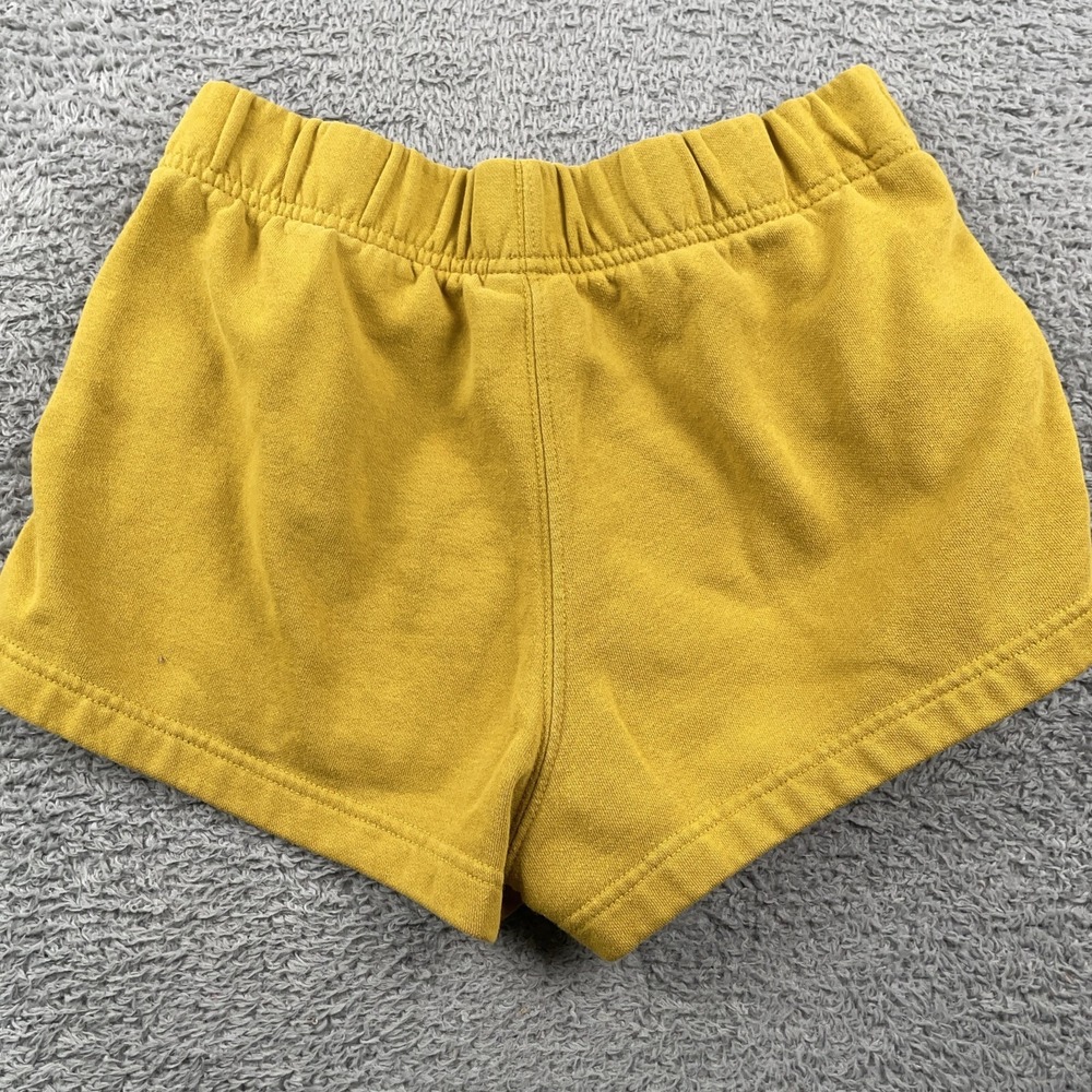 The North Face Shorts Womens Small Yellow Fleece Sweat Lounge Elastic Waist - Picture 3 of 10